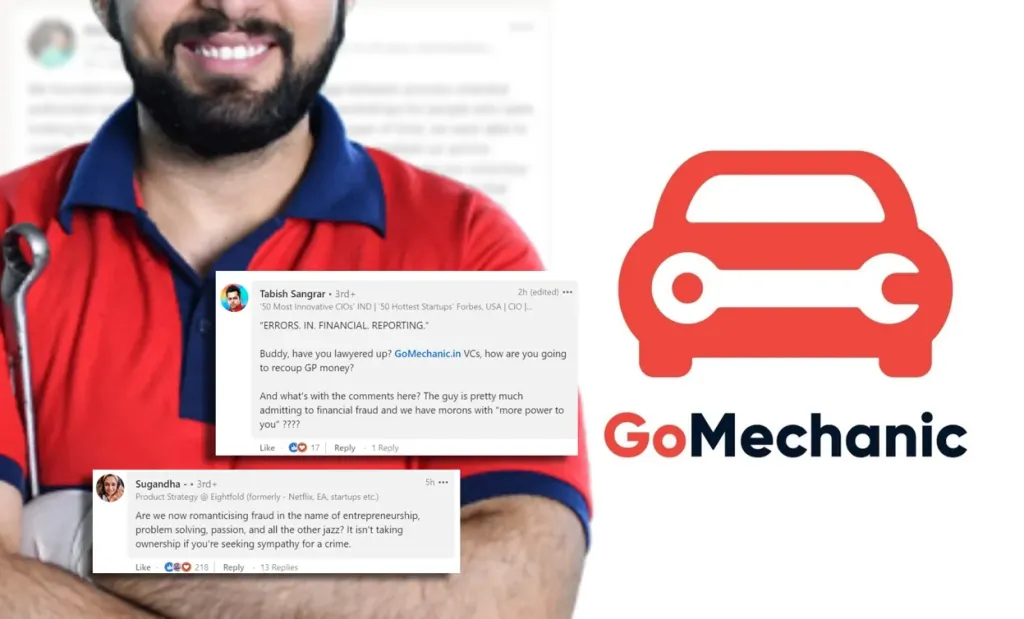 False financial reporting of GoMechanic