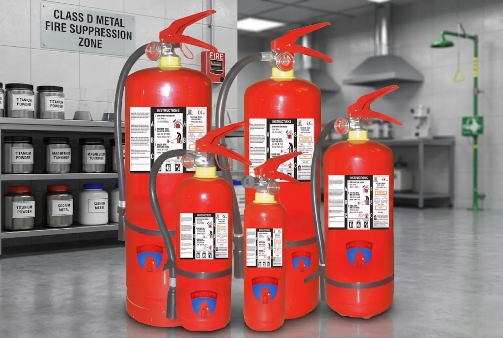 D Class Dry Powder Fire Extinguishers