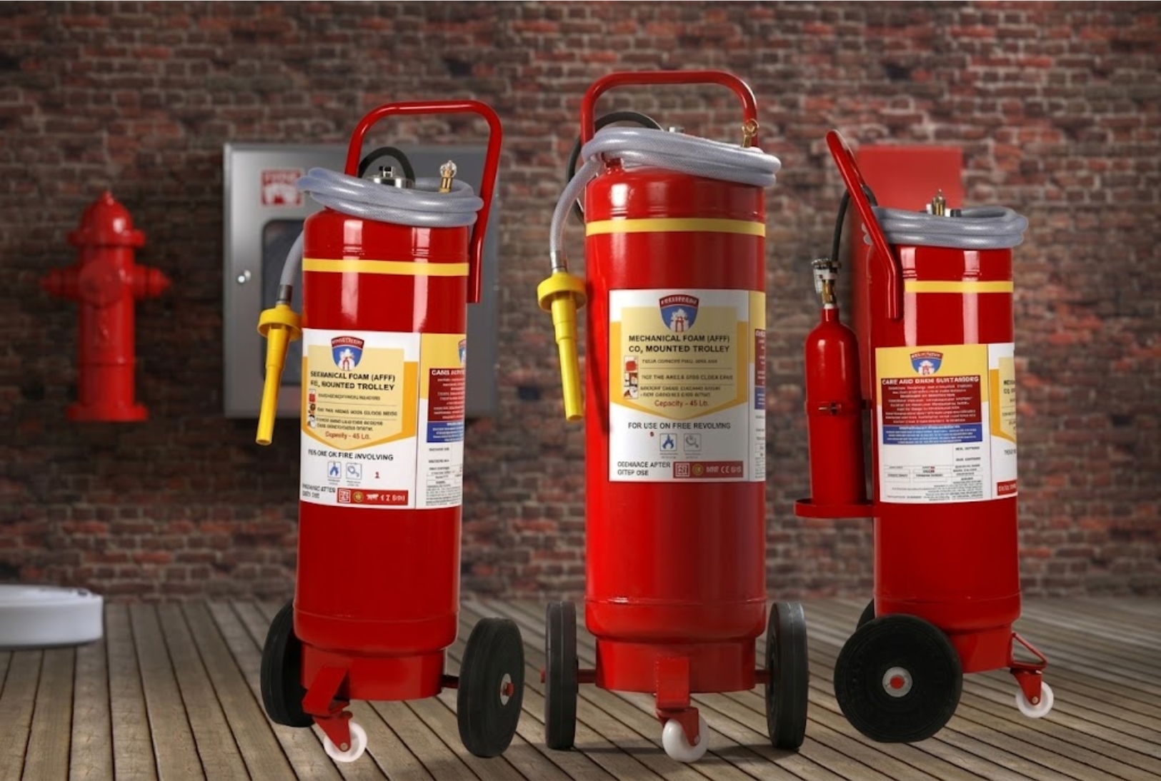 Trolley Mounted Fire Extinguishers